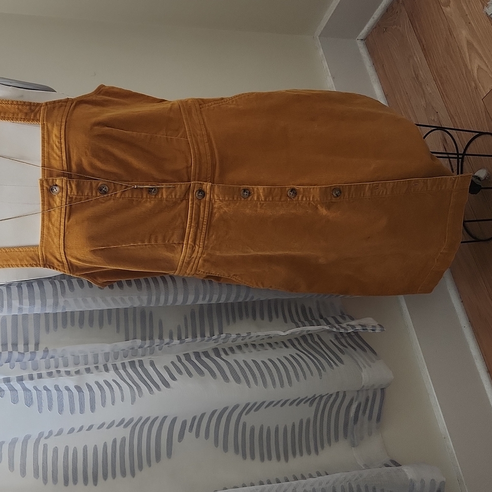 Button down corduroy dress